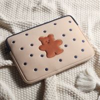 手提笔记本电脑包适用华为苹果15.6小米13.3寸联想可爱防震内胆包 饼干小熊[内胆包] 10寸