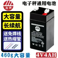 友声 电子秤专用蓄电池4v4ah电子称桌秤台秤吊秤通用4v 6v伏电瓶 友声4V4AH蓄电池