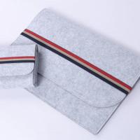 羊毛毡笔记本电脑内胆包 Macbook pro air13.3寸小米12.5pro配件 浅灰花袋子 11.6寸