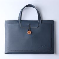 笔记本手提电脑包适用于苹果macbookair13.3联想小新Ari14保护套 深蓝色 10寸