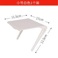 机顶盒置物架有线电视显示屏收纳架子免打孔电脑显示器路由器支架 小号白色置物架一个装