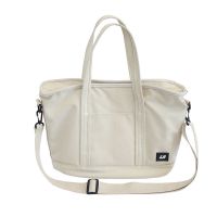 包包女2020新款托特包女单肩手提书包妈咪包韩版白搭工装包斜挎包 [DAP052]白色