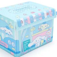 少女心抽屉式内衣收纳箱布艺整理盒可折叠收纳盒装文胸袜子带有盖 白狗布艺收纳盒