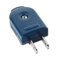 国标二扁脚可拆接线免焊插座公母对接家用电器延长线两极插头插座 两扁脚公插头