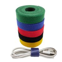 扎带束线数据线背靠背魔术贴充电线收纳捆绑带绕线集线器整理线 白色 13mm宽*1.5米长