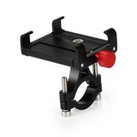 铝合金摩托车手机导航电动瓶车支架带充电外卖骑手自行车车载支架 经典款(黑色)不旋转款