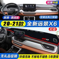 吉利远景x6避光垫专用中控仪表台盘遮阳装饰20款 新远景suv防晒垫 20年-21年新远景X6[红边]加厚 [无礼品价格