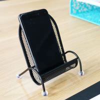 新款创意手机支架桌面懒人金属支架可爱手机椅子支架手机通用 黑色 金属