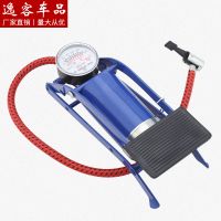脚踩打气筒车载高压充气泵家用便捷自行车电动车摩托车汽车打气筒 低压单筒款