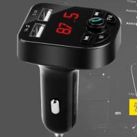 车载MP3播放器蓝牙免提通话遥控车载用品充电器快充汽车无杂音 [无杂音]车载MP3