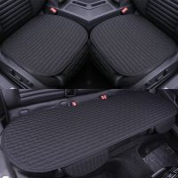 本田crv雅阁锋范思域凌派缤智享域xrv汽车坐垫三件套单片四季通用 靓黑色[砖块] 前排单座一个