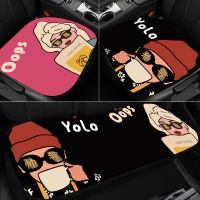 卡通汽车座垫四季通用汽车全包围专用座垫套汽车内饰装饰汽车坐垫 汽车坐垫-情侣款暴富帅气 坐垫一件装