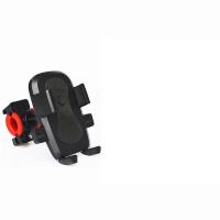 车载摩托车手机支架夹子防震通用导航电动车骑行自行车外卖手机。 车把款[黑色]