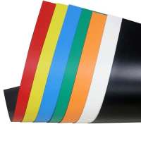 A4彩色软磁片黑板教学教具软磁铁贴片橡胶磁条吸铁石留言板磁性贴 单片也发备注颜色