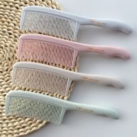 韩版时尚梳子熟胶特厚梳子大号顺发不伤头皮密齿学生家用塑料梳子 韩版时尚梳子1个[随机色]