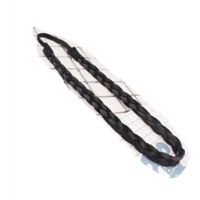 穆斯林打底绷带假发发箍辫子头箍麻花发带发圈发卡头饰头花 黑色单辫子