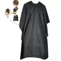 [专用烫染]围布焗油围布 烫染围布染发围布 1.2X1.4米黑色焗油围布小领口