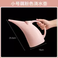 塑料长嘴洒水壶园艺多肉植物浇花喷壶家用大容量养花喷水壶花洒壶 小号藕粉色