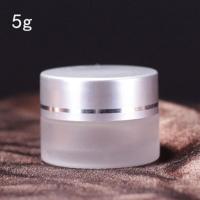 [10只装]蒙砂玻璃膏霜瓶5克-50克面膜瓶化妆品面霜包装瓶分装瓶 5克银色盖10只