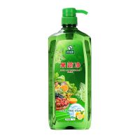 尚洁泉1L果蔬净洗洁精洗涤不伤手餐具蔬果去农残芦荟绿茶 尚洁泉果蔬净1瓶[带泵头]