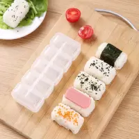 创意军舰饭团模具五连体DIY紫菜包饭寿司模具 便当寿司工具套装 方形寿司五连体模具1个