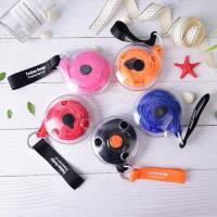 圆盘创意折叠收纳袋子超市购物伸缩收纳袋便携时尚购物袋塑料袋子 [颜色随机一个装不指定颜色]