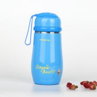 便携保温杯带茶隔男女士学生泡茶创意可爱大肚不锈钢办公室水杯子 320ml蓝色