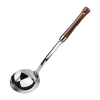 加厚锅铲不锈钢漏勺汤勺家用盛汤煎铲炒菜铲子厨房用品厨具套装 小蛮腰大汤勺【304】