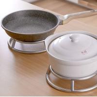 加厚锅圈架不锈钢厨房锅架防烫置物架双层锅垫隔热锅专用架炒锅架 两用锅圈架[加厚实心款] 小号[一个装]