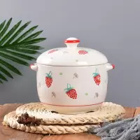 厨房用品调料瓶调味罐套装家用辣椒油罐盐罐大号耐高温猪油罐油壶 草莓 300ML