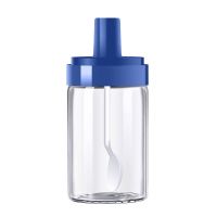 家用调料盒套装调料瓶油壶组合玻璃调味品罐子密封盐罐厨房调料罐 新颜色[青金石蓝]1只[体验款]