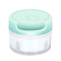 家用蒜泥神器绞蒜蓉手拉式切菜压蒜末搅拌机小型迷你捣蒜厨房神器 小号170ml【2刀】