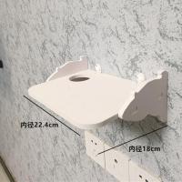 客厅电视机顶盒架墙上置物架路由器收纳盒壁挂卧室装饰隔板免打孔 小号单层[加固款] 无痕钉安装[适合白灰墙]