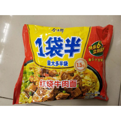 今麦郎一袋半红烧牛肉方便面141g