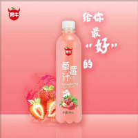 果牛草莓果汁饮料480ml