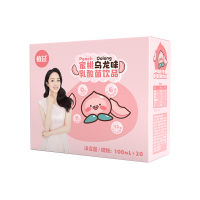 植益蜜桃乌龙味乳酸菌饮品0脂肪酸奶饮料整箱100ml*20牛奶益生菌