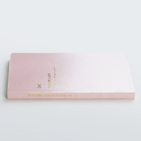 『言本文具』A5单词记忆本 软面好翻页背英语四六级日语单词本随身便携考研高考小本子简约文艺ins风学生 樱粉色