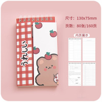 便携英语单词本日语韩语笔记背单词四级艾宾浩斯记忆本随身小本子 红格小熊