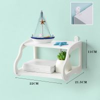 电视墙置物架机顶盒支架客厅路由器墙壁挂收纳盒墙上置物架免打孔 特价促销款注意尺寸[仅送无痕钉] 无痕钉(水泥墙石灰粉)