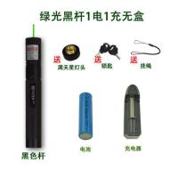 303激光手电大功率绿光教鞭售楼强光镭射笔满天星激光灯极光远射 绿光黑杆(1电1充)无包装