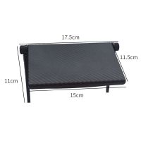 免打孔机顶盒置物架电视机支架屏幕路由器电视机架子收纳架挂架 小号1个装(间距大于11cm可用)