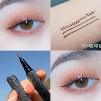 星空睫毛膏眼线笔套装防汗防水拉长不晕染加长加密不晕妆浓密卷翘 眼线笔咖啡色[1支]