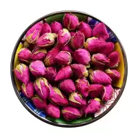 玫瑰花茶山东平阴玫瑰花蕾头茬散装天然无硫干玫瑰花草茶白梅花 特级玫瑰花[50克]试用装