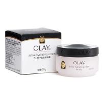 港版Olay玉兰油滋润保湿面霜持久补水护肤面霜女学生敏感性可用 50g 粉色普通款