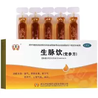 ]同仁堂济安堂生脉饮(党参方)10支益气养阴生津心悸气短自汗 医院款[生脉饮一盒10支]体验装