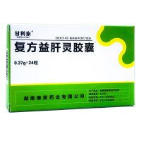 甘利泰 复方益肝灵胶囊 0.37g*24粒/盒 益肝滋肾解毒祛湿干甚阴虚胁痛纳差腹胀腰酸乏力尿黄慢性肝炎R 1盒装