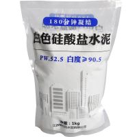 白水泥家用速干防水瓷砖填缝剂补墙补洞地漏马桶安装高标525水泥 1kg白水泥(不含工具)