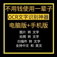 拍照图片扫描件PDF转成word转换器会员代人工OCR识别文字软件永久 网盘发货