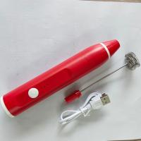 电动打蛋器家用小型迷你打蛋机蛋糕搅拌器自动蛋清奶油打发器烘焙 红色(单个小头)