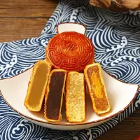 【低价冲量】上海广式月饼五仁老式豆沙馅水果月饼大个散装批发 豆沙味 2个大月饼【尝鲜装】